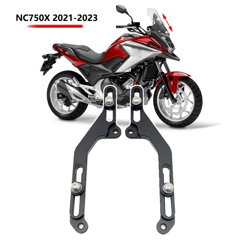 2023 For HONDA NC750X NC 750X NC750 X 2021 2022 Motorcycle Windscreen Adjusters Airflow Adjustable Windscreen Wind Bracket