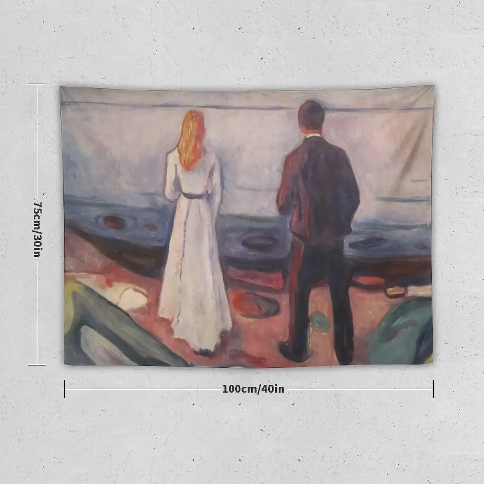 Edvard Munch Separation Canvas/Poster Art Reproduction, Munch Reproduction, Abstract Canvas Wall Art, Modern Art Expres Tapestry