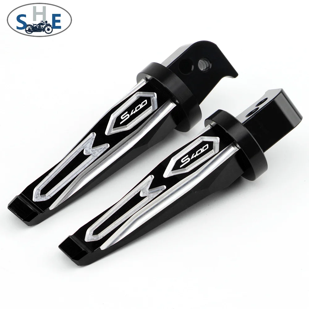 For KYMCO Xciting S400 S 400 2017-2022 Motorcycle CNC Aluminum Accessories Passenger Footrests Foot Rests Pegs Rear Pedals Peg