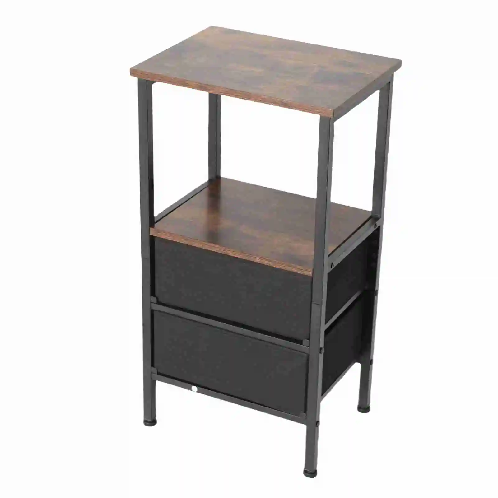 NEW Night Stand for Bedroom Night Stand for Bedroom MDF Carbon Steel Bedside Table with 2 Drawers for Living Room Dorm