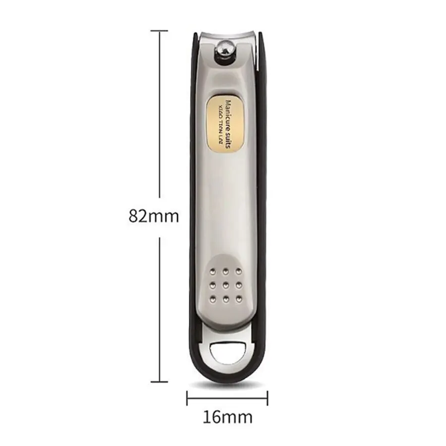 Cortauñas, tijera para pedicura, cortaúñas de acero inoxidable, antisalpicaduras, herramientas de manicura, diseño biónico