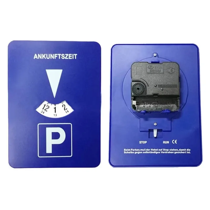 قرص مؤقت ركن السيارة الرقمي الأزرق، أداة ساعة محمولة سهلة الاستخدام لعرض وقت الوصول، ملحقات السيارة لإنفاذ وقوف السيارات #5