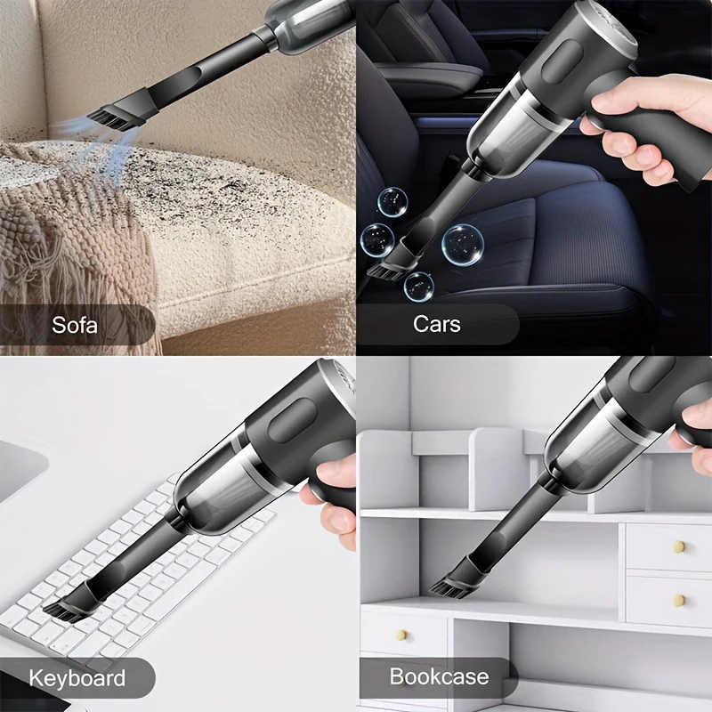 Mini Cleaner Cordless Handheld Vacuum Cleaner Strong Suction Powerful Rechargeable Portable Cleaning Machine for Car Home