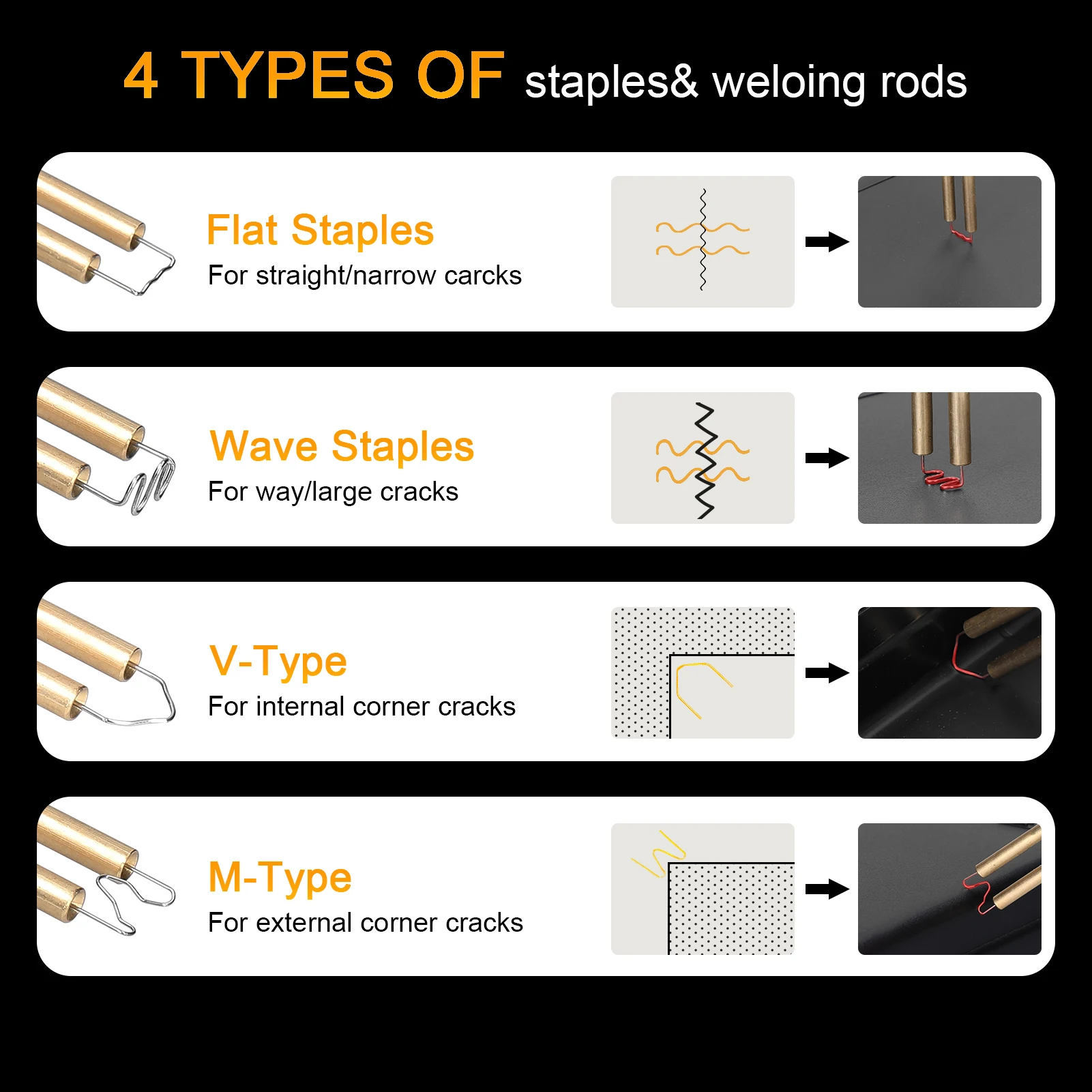 Hot Welding Nails Machine Car Bumpers Repairing Tool Handheld Hot Stapler Plastics Welding Machine Welding Repairing Machine