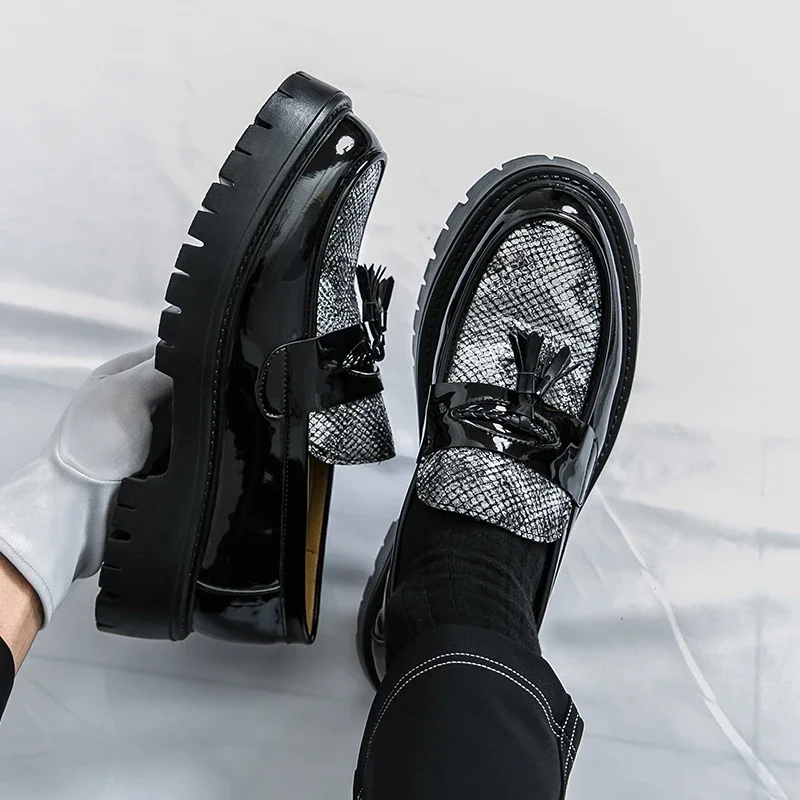 

Мужские лоферы, модельные туфли с кисточками, модные повседневные деловые оксфорды