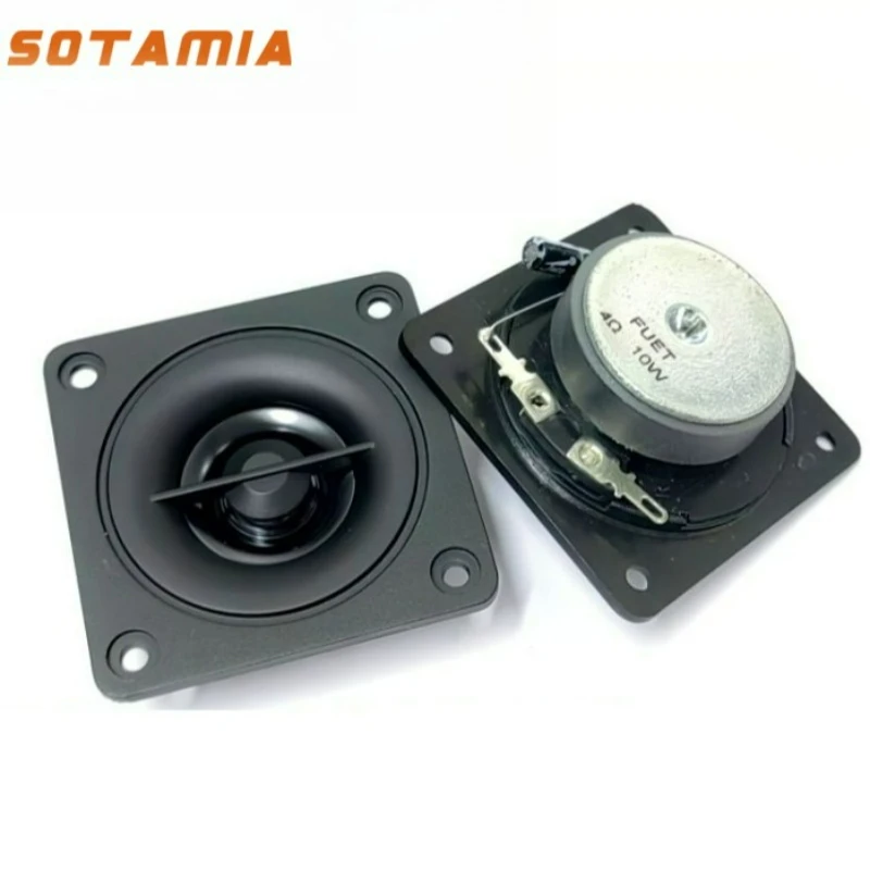 SOTAMIA 2 шт. 56*56 мм твитер аудиодинамик 4 Ом 7 Вт внешний магнитный твитер водостойкий уличный аудио DIY Bluetooth динамик