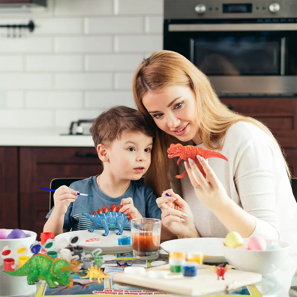 DIY Kinderform Malerei Farbe lernen Dinosaurier Insekten Meerestiere Wildtiere Fee Einhorn Lernpuzzle Spielzeugset