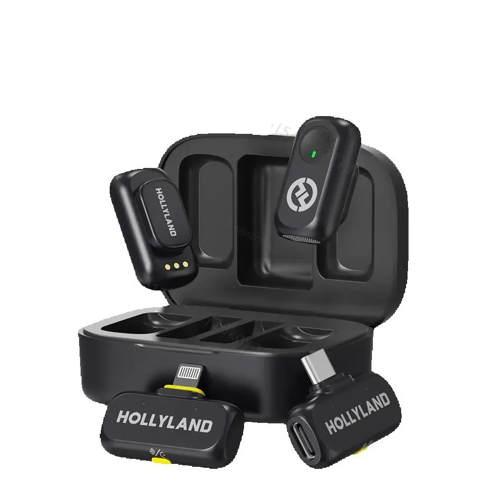 Micrófono inalámbrico Hollyland LARK A1 para iPhone, micrófono Android para Youtube, Tiktok, Vlogging, Podcast, micrófono con cancelación de ruido