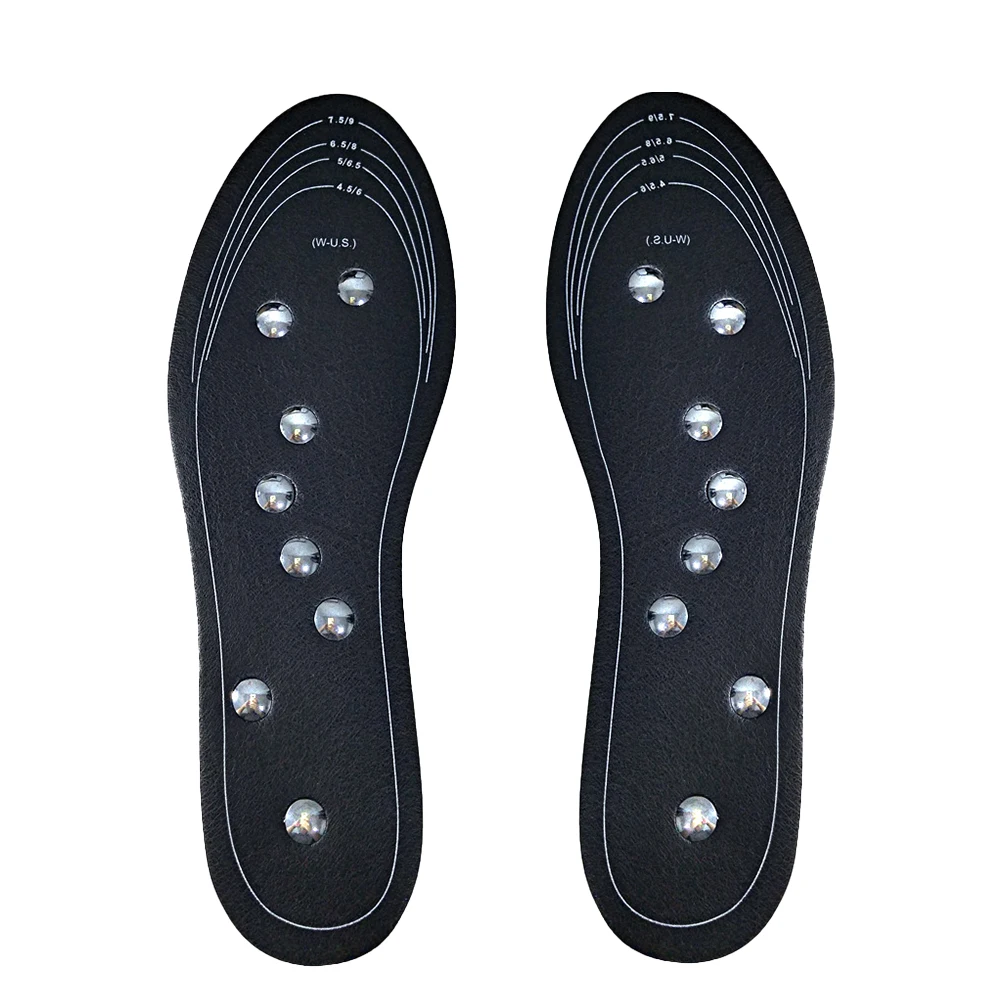 Semelles intérieures de thérapie magnétique, Inserts de massage, réflexologie, acupression, outils de soins des pieds, stimule la Circulation, soulage la Fatigue, énergisant