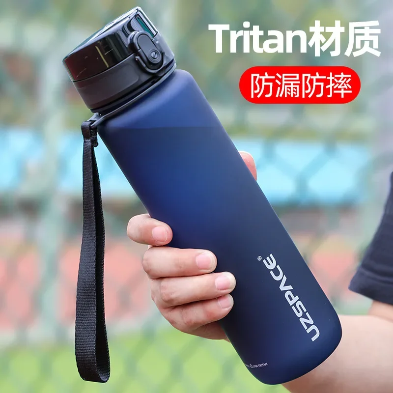 

1L camping botlle water for men motivational tritan water bottle