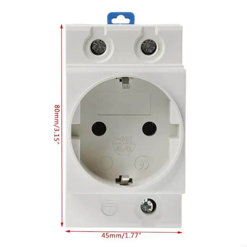 4xfd EU Type 35mm DIN Mount Socket 16A 250V Connector