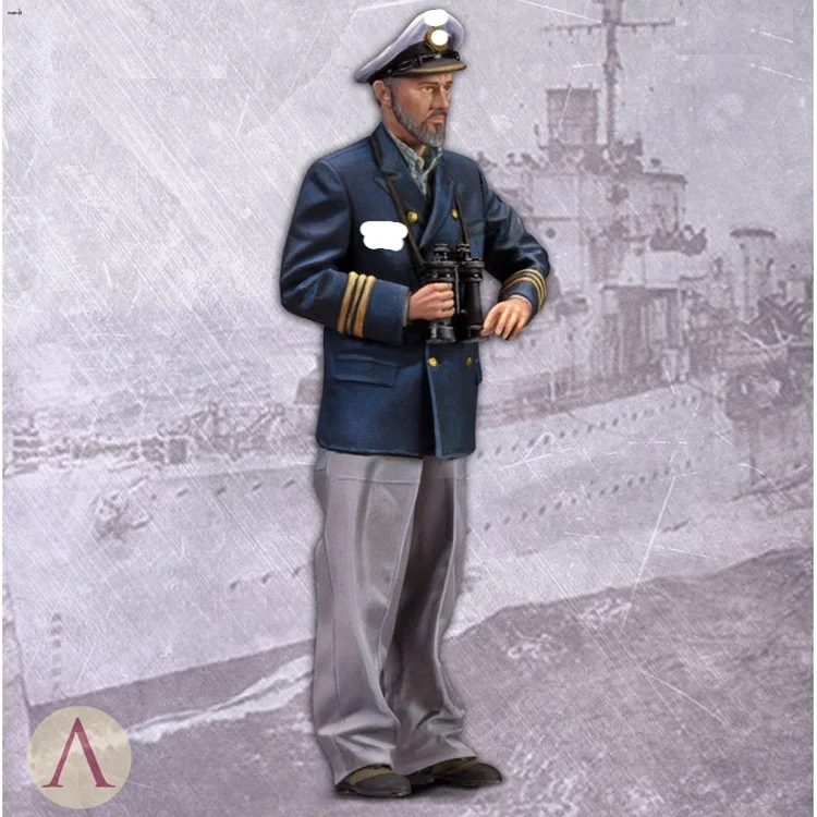 1/35 U-BOAT COMMANDER, Resin Model figure Soldier GK, World War II military theme, Unassembled and unpainted kit