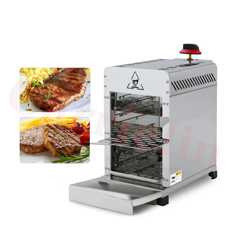 Commercial Gas Electric Barbecue BBQ Gas Barbecue Stove Stall Snack Equipment Crispy Streaky Meat Machine