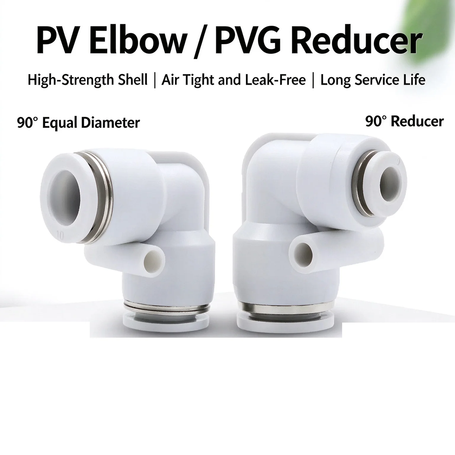 10Pcs PV PVG Elbow 90 Degree Pneumatic Air Fitting Push To Connect Fitting Quick Release Push Lock Air Compressor 4 6 8 10 12mm