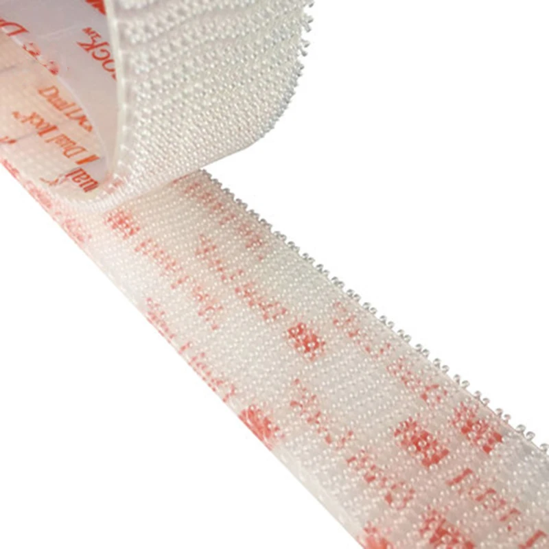 1in Width Dual Lock Reclosable Fastener 3560 Transparent Mushroom Fastener Adhesive Tape Type 250