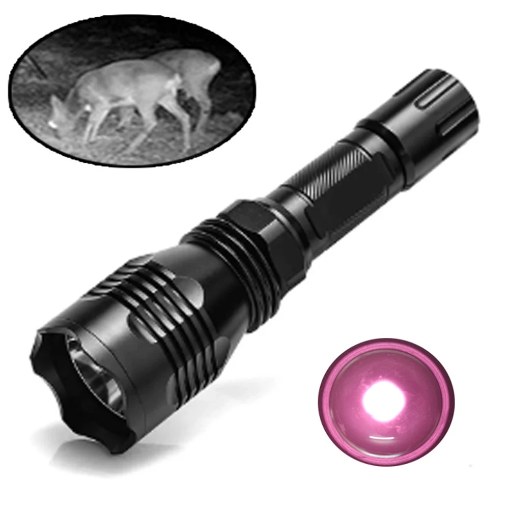 Imagem -02 - Lanterna Led Super Brilhante para a Caça Lanterna Tática Rifle 1-mode Predator Tocha Portátil Lanterna de Pesca Impermeável ir 850nm