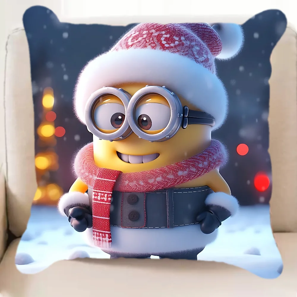 Movie Funny M-Minions Pillow Case Elegant Couple Home Living Room Bedroom Decorative Rectangle Pillowcase Sofa Cushion Cover