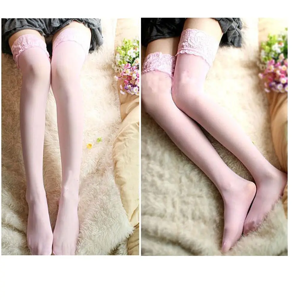 

Hold-up Sexy Fashion Tights Ladies Stay Up Thigh High Stockings Lace Top Pantyhose