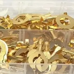 /320Pcs /Gold /Plated For Ring Fork Spade Terminal Connector Kit Insulated Crimp Wire Cable Electrical Assortment Set M6 M8