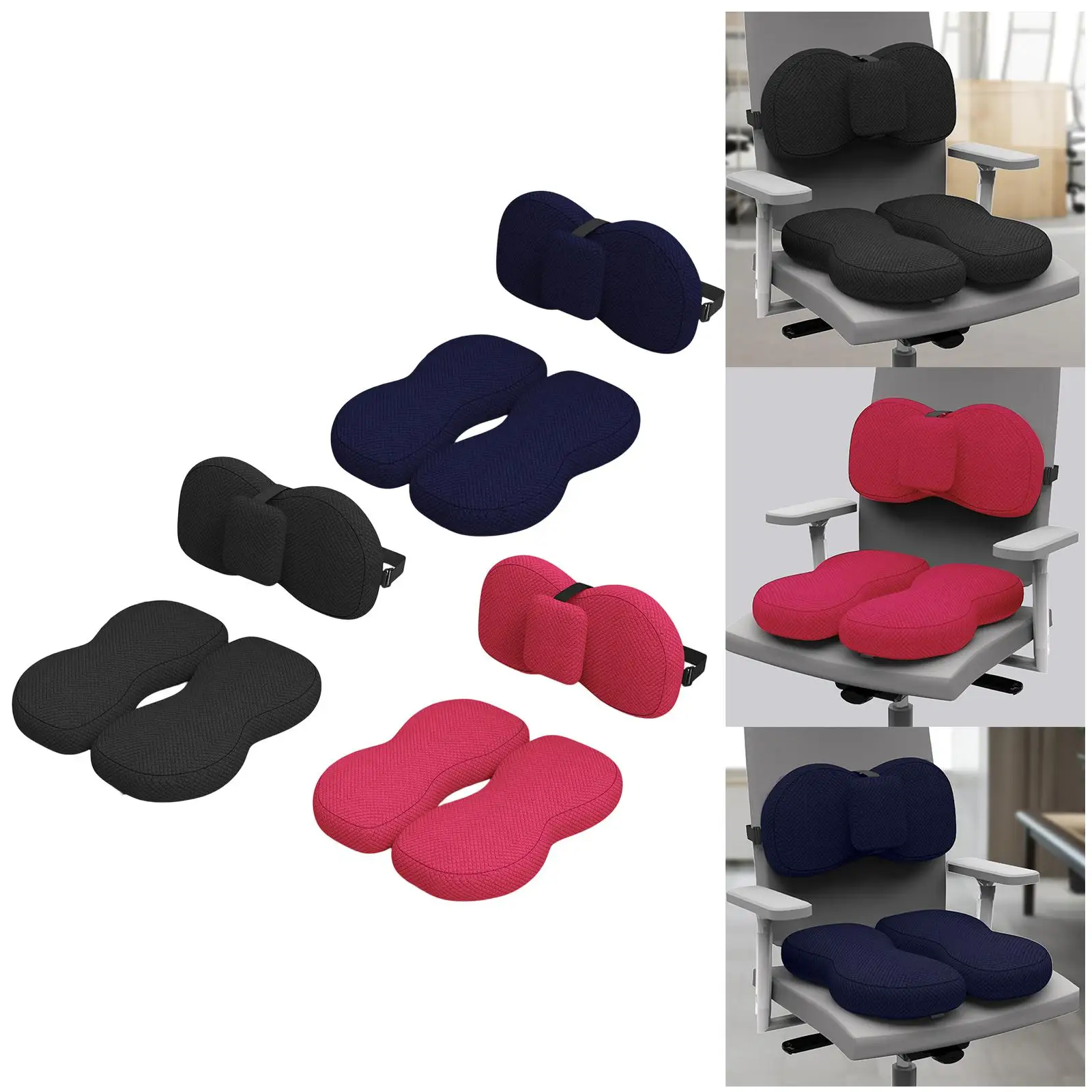 Office Chair Cushion Breathable Seat Hip Pad for Backyard Bedroom Garden