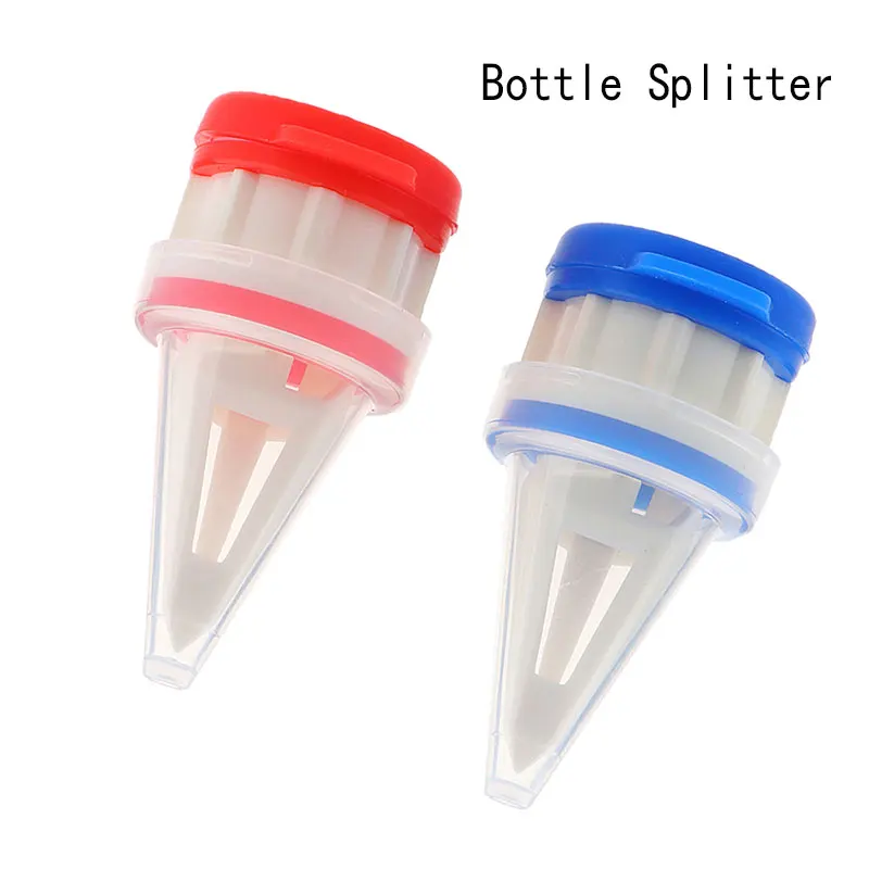 2pc Milk Bottles Drink Bottle Splitter Creative Boxed Beverage Deflector  Equipped With Spill Proof Extension Nozzle With Cover.