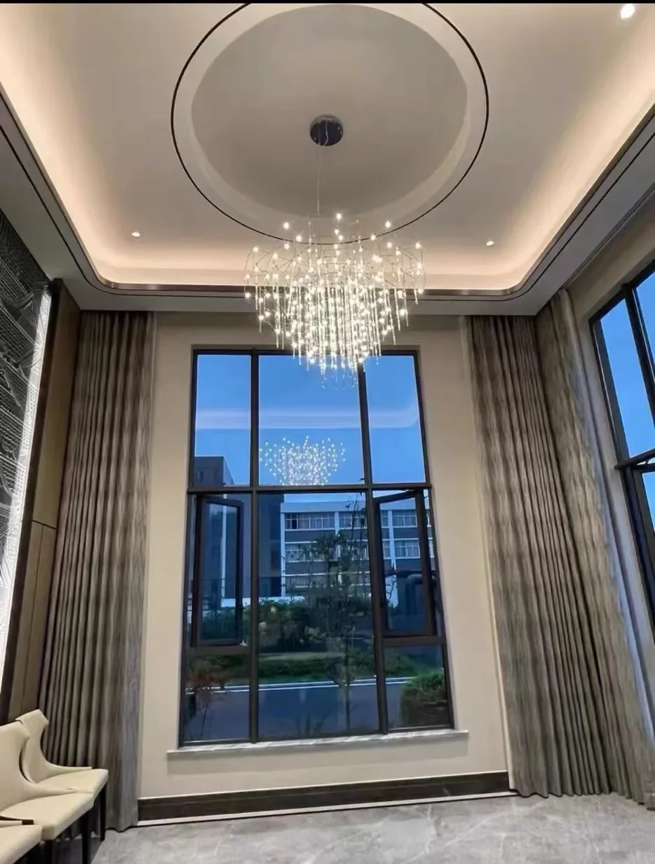 Starry Sky Cube, Empty Living Room, Pendant Lamp, Creative and Personalized Restaurant, Villa Hall, Firefly Pendant Lamp