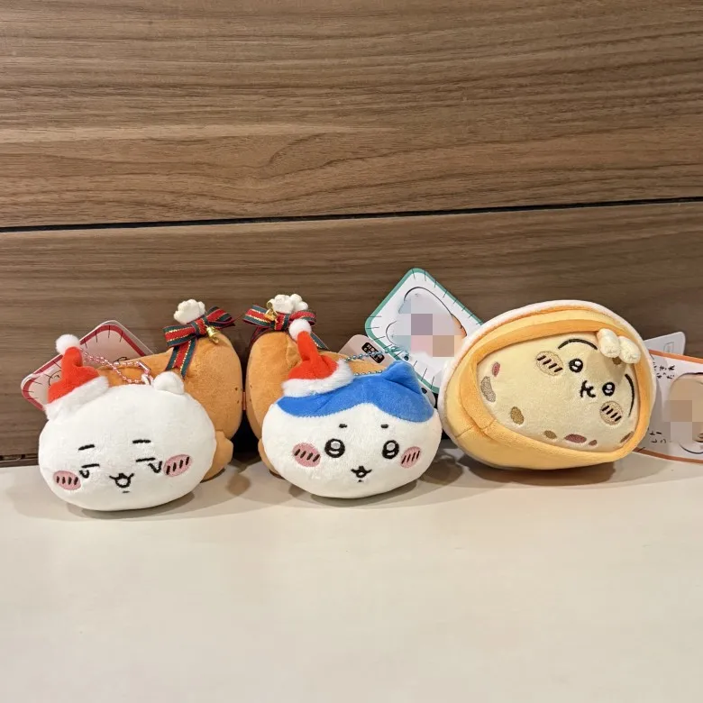 

Рождественская серия Chiikawa, хлеб Усаги, Турция, Hachiware, плюшевая кукла, цепочка из бисера, пряжка, плюшевая кукла, сумка, кулон, подарок другу