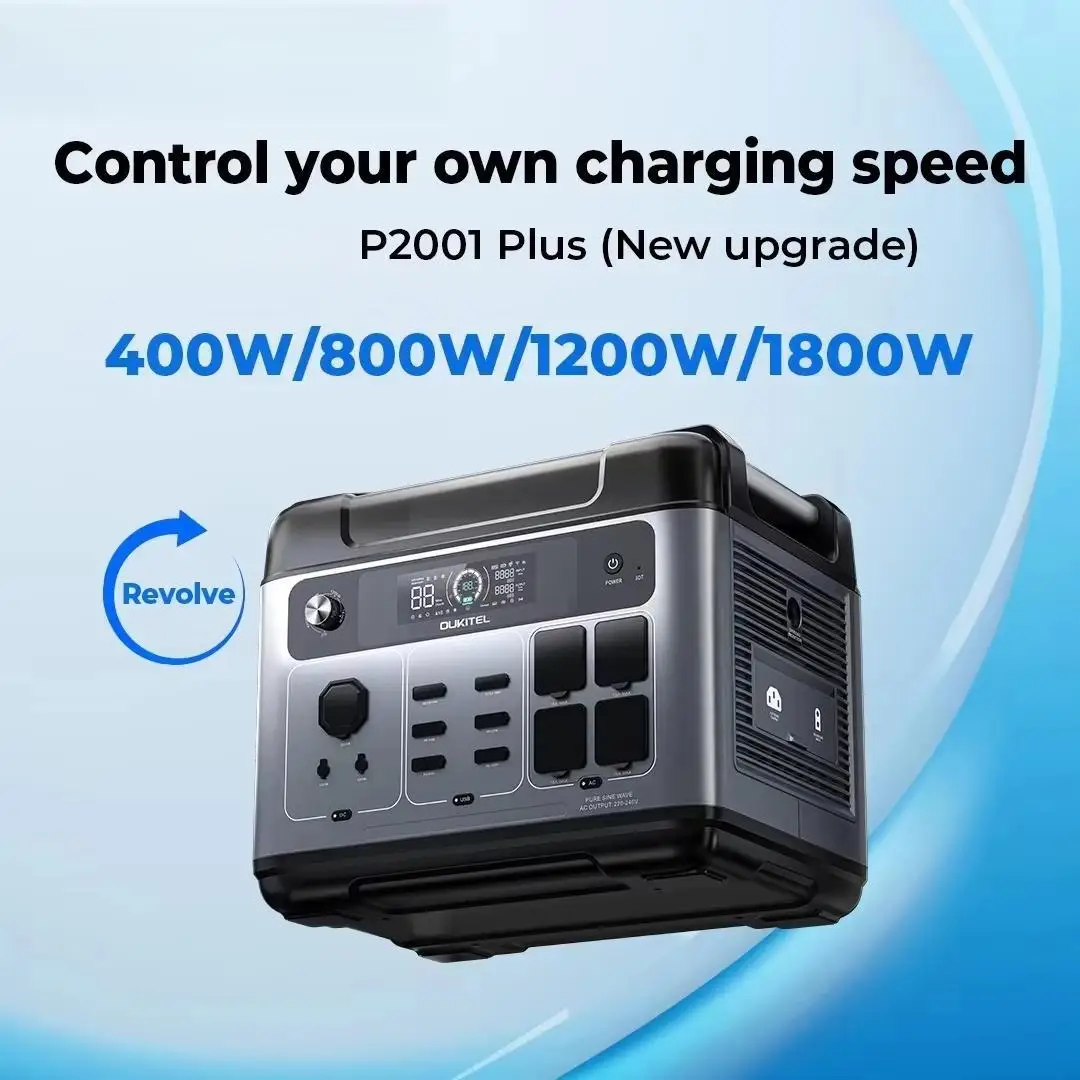 

Home Battery Backup 1800W LiFePO4 2048Wh 110V 220V APP Controlled Solar Emergency Portable Power Station Pure Sine Wave