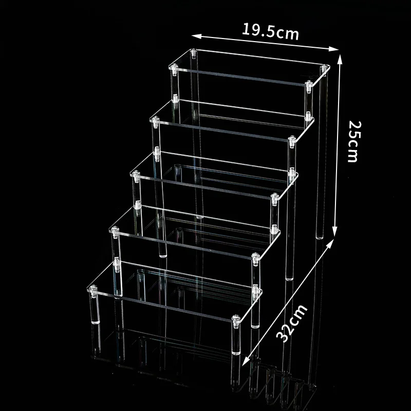 Helder acryl displaystandaard voor anime figuren cupcake plank organisator desserts houder juwelen display stijgbuizen standaard parfumstandaard