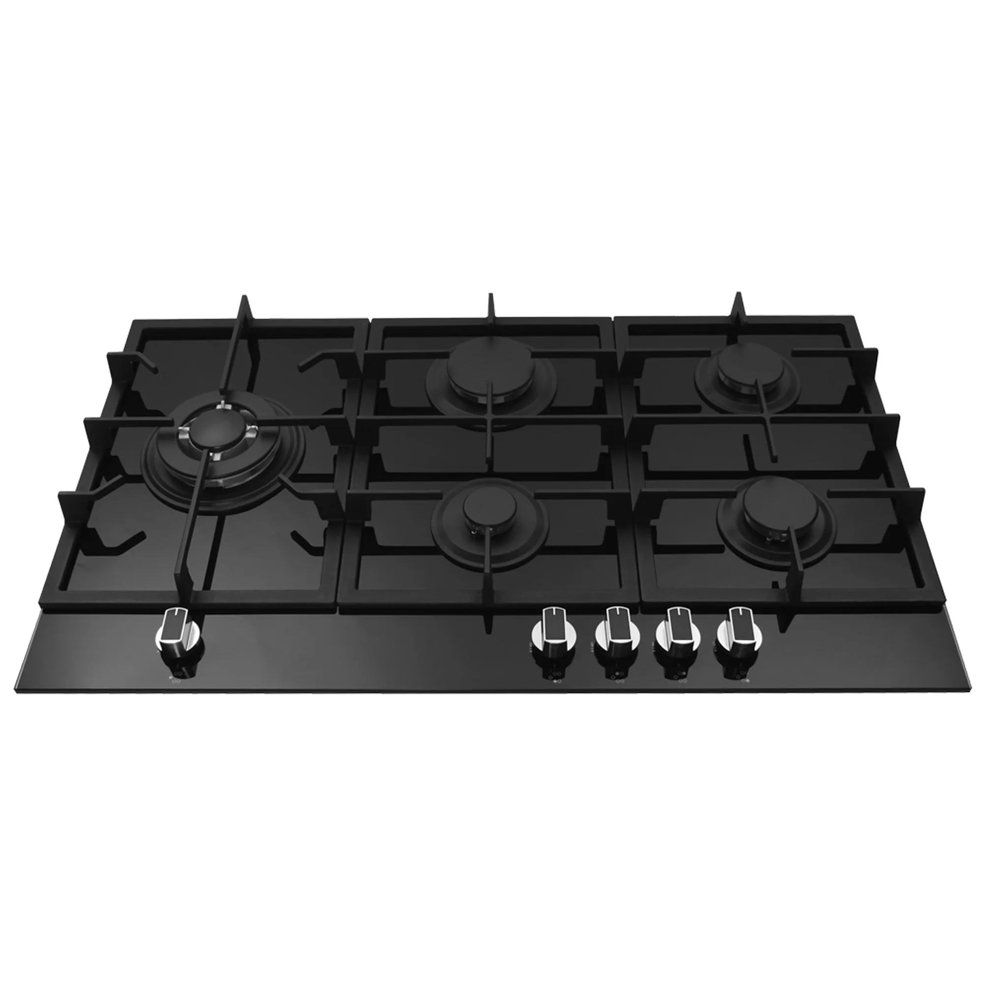 5 Burners Built In Gas Cooker 90cm Tempered Glass Top Gas Hob Stove Kitchen Appliance With CE Certificate