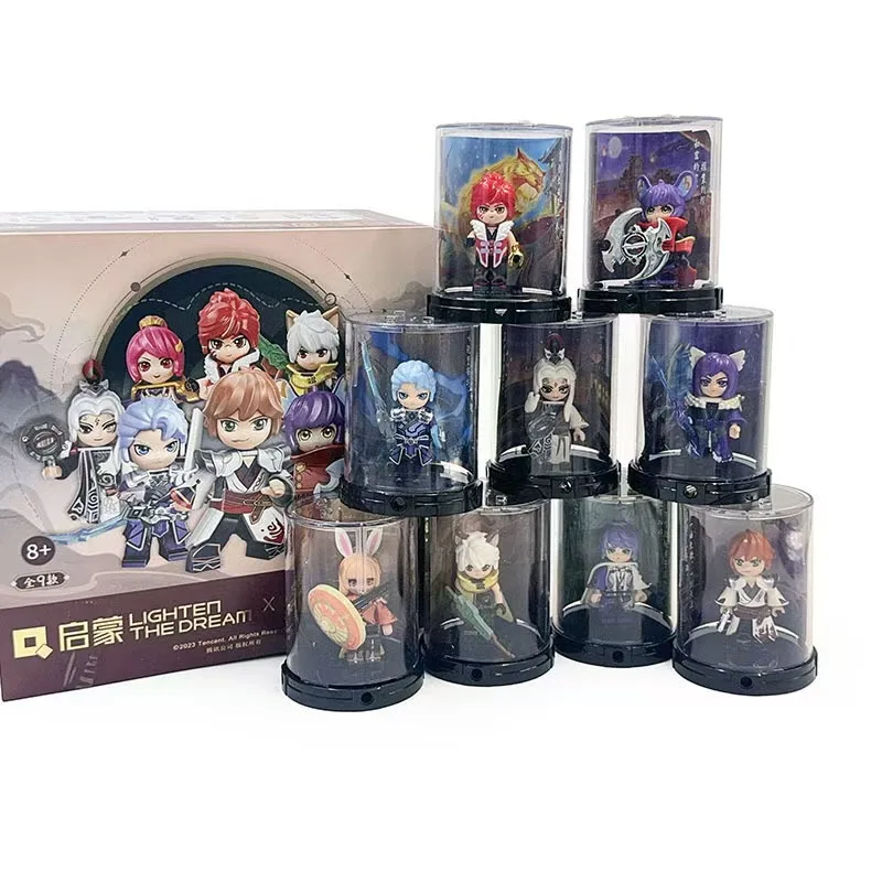 

Оригинальные строительные блоки King of Glory, человек Heluo, изысканная слепая коробка, модная игровая кукла ручной работы, милый орнамент, подарок на день рождения, игрушка