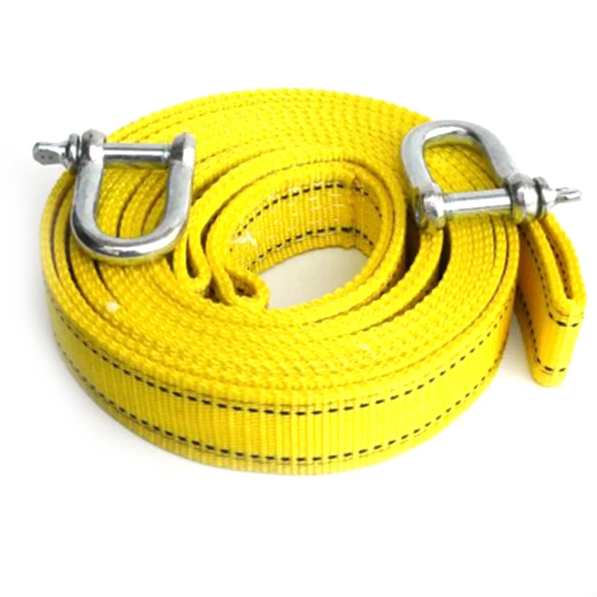 5M/5T Car Electric Winch Rope Off-Road Vehicle Tow Rope with U-Shaped Hook Tow Strap for Cars Truck Trailer Suv