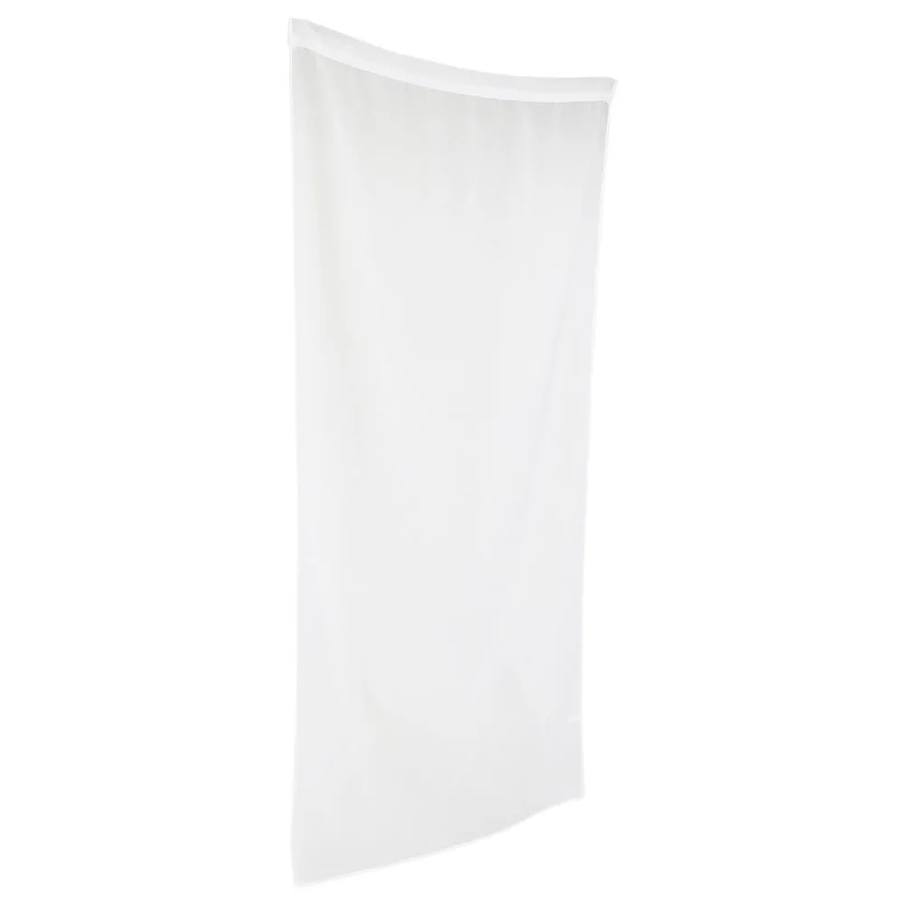 1pcs White Sheer Curtain Balcony Curtains Light Filtering Home Living Room Bedroom SemiTransparent Design Easy Rod Pocket