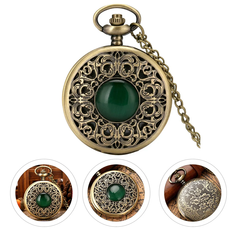 

1Pcs Vintage Palace Pocket Watch Creative Decorative Retro Hanging Watch Chain Clamshell Accessory Clothing Accessories