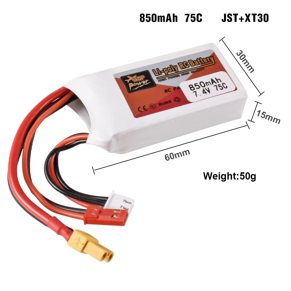 9IMOD 2S RC Lipo Battery 7.4V 650-6000mAh 25C-75C for RC Car Boat FPV Drone