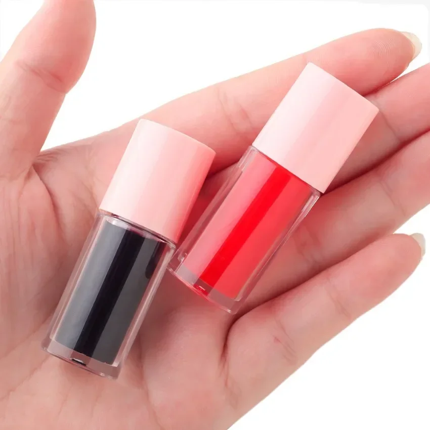 Marca própria 3ml matiz labial logotipo personalizado pigmento de longa duração antiaderente à prova d' água maquiagem portátil atacado pacote branco vegano