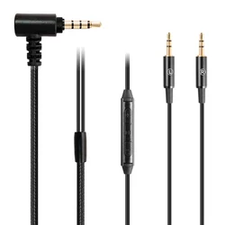Replacement Cable for sol Republic Master Tracks HD V8 V10 V12 X3 3.5mm to 2.5mm Audio Wire with mic for iPhone Mi Headphone