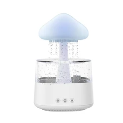 Mushrom Rain Humidifier Cloud Air Humidifier Essential Oil Changing Colors LED Raining Cloud Nightlight Humidifier