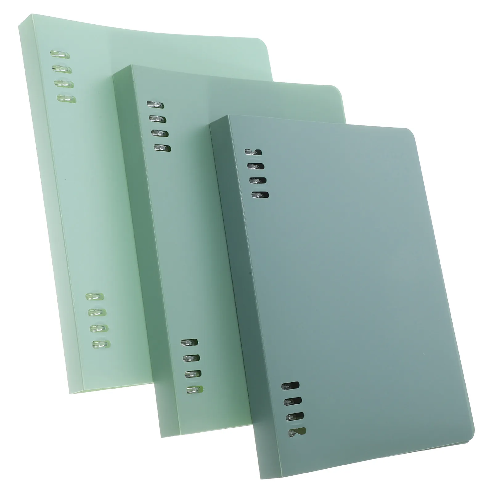3Pcs B5 Binder Cover PP Material Heavy-Duty Loose Leaf Notebook Shell for School Office Aesthetic Journal Planner Travel Diary