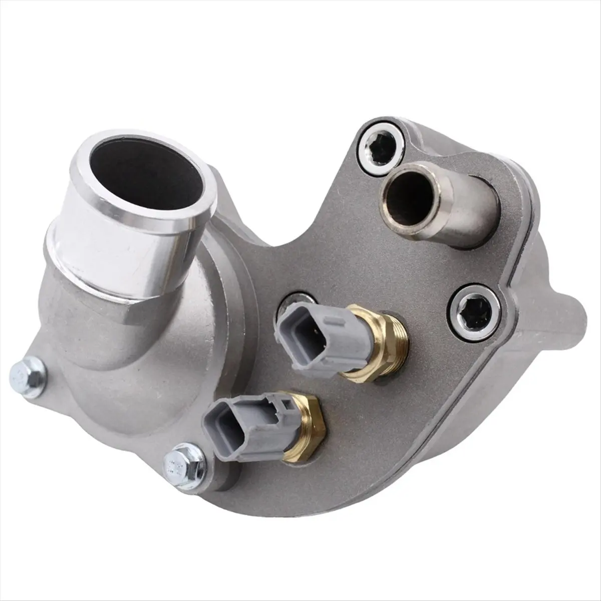Compatible Aluminum Thermostat Housing YU3Z8A586AA 902-204 97-01 for Explorer Mountaineer 4.0L NA Upgraded Coolant Water Pipe