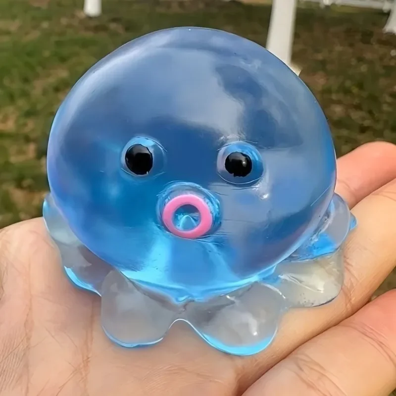 Squishy Ocean Octopus Squeeze Fidget Toy Simulation Stress Relief Slow Rebound Toy Can Be Stretched Sensory Decompression Gift - Detail 1