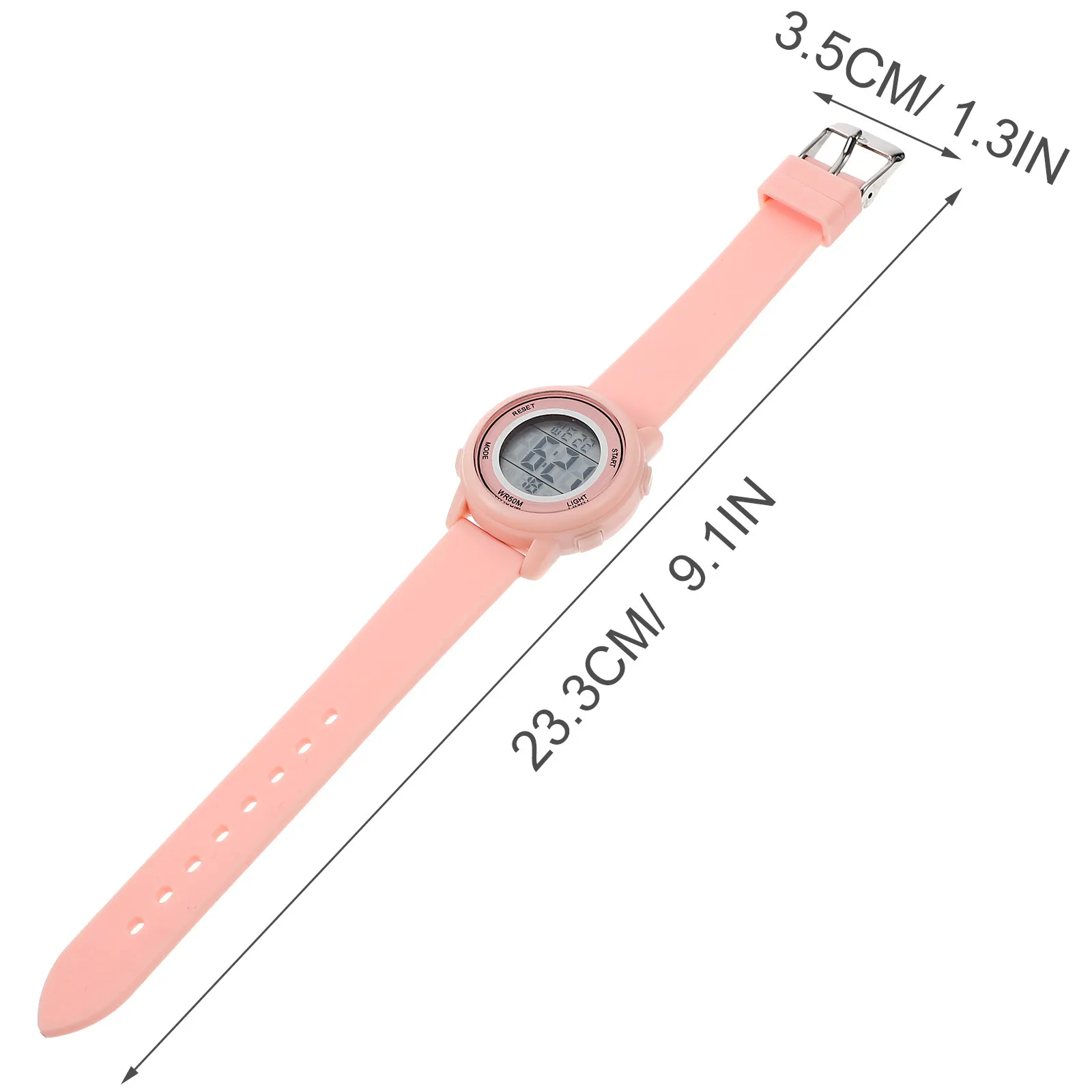 Digital Watch Waterproof Alarm Clock Date Function Backlight Display Comfortable Skin-Friendly Strap for Student