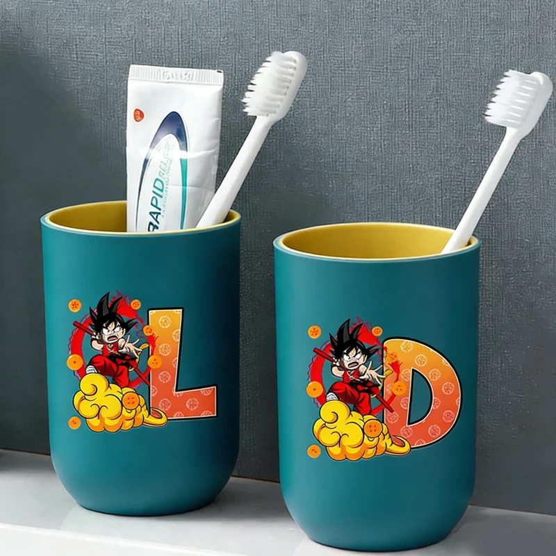 

Anime Son Goku Letter A-Z Toothbrush Cup Dragons Ball Cartoon Boy Girl Mouth Rinsing Mugs Bathroom Toothbrush Holder​ Kids Gift