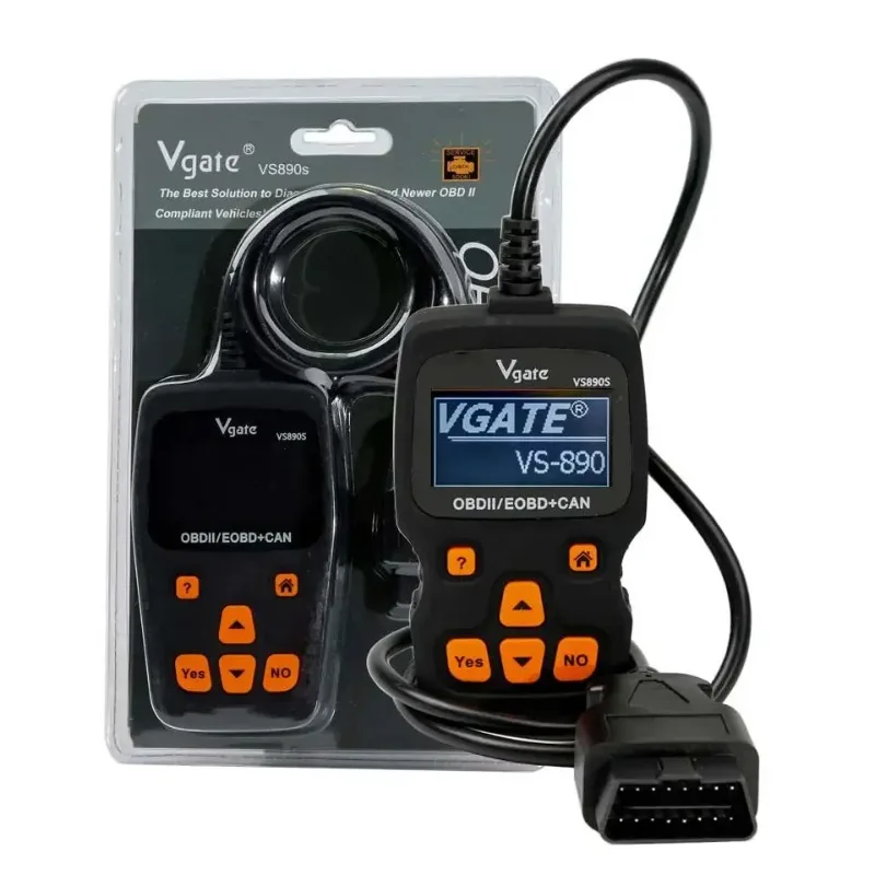 Vgate VS890S Obd2 الماسح الضوئي التشخيصي VS890 Vgate أداة المسح الضوئي VS 890 CAN-BUS قارئ رمز السيارة متعدد اللغات