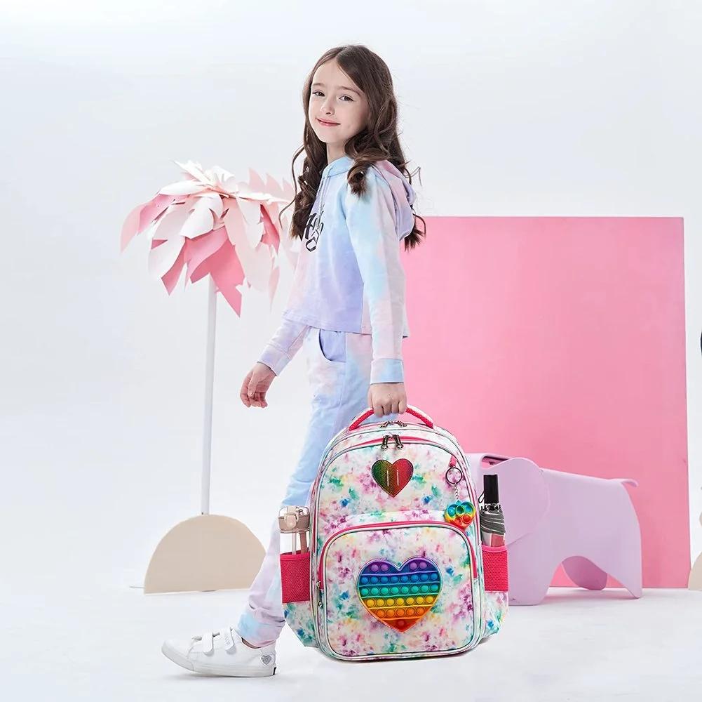 3 in 1 Kinder taschen für Mädchen Schult aschen kawaii Rucksack wasserdichte Kinder Schult aschen für Mädchen 16 "Taschen für Mädchen Set Tasche