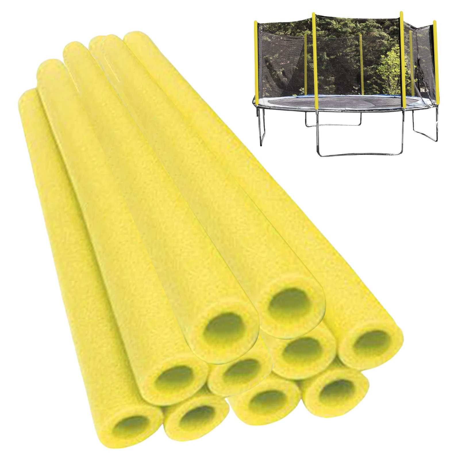 Trampoline Poles Cover Trampolines Pole Foam Sleeves Fence Anti-collision Protection Hollow Round Pipe Fitting Sleeve Column