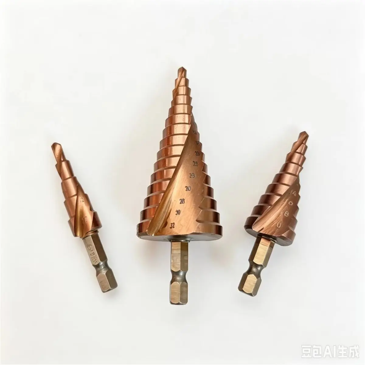 3PCS Step Drill Bit for Metal,4-10