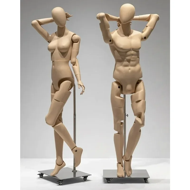 HM03 New movable mannequin articulated arms legs mannequin flexible movable joints mannequin