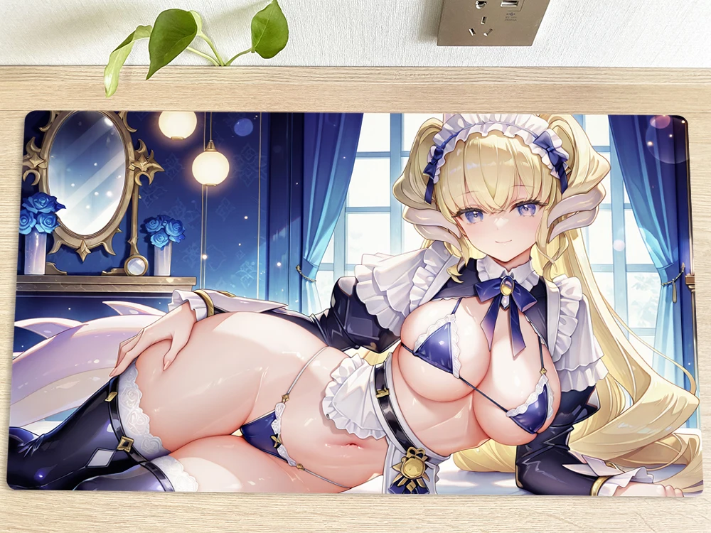 YuGiOh Table Playmat Dragonmaid Girl TCG CCG Mat Trading Card Game Mat Mouse Pad Desk Gaming Play Mat Mousepad With Bag