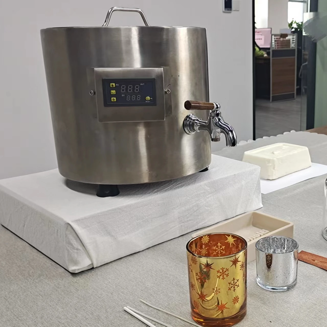 

10L Double Boiler Candle Wax Melter Presto Pot for Melting Soy/Coconut/Paraffin/Hair Wax and Cosmetics Soaps Candle Making DIY